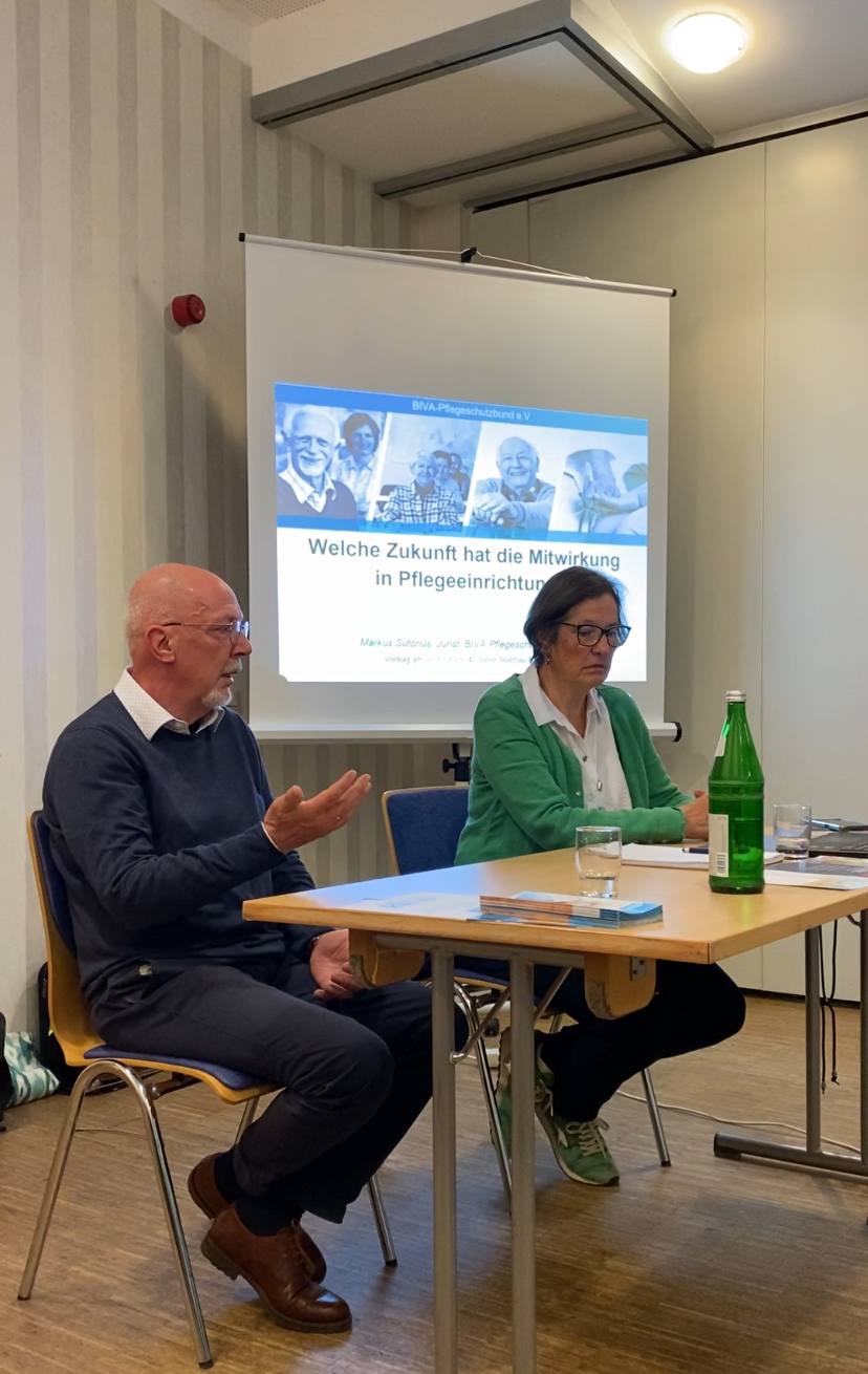 Martina Kuhn BiQ Koordinatorin und Referent im Gespräch
